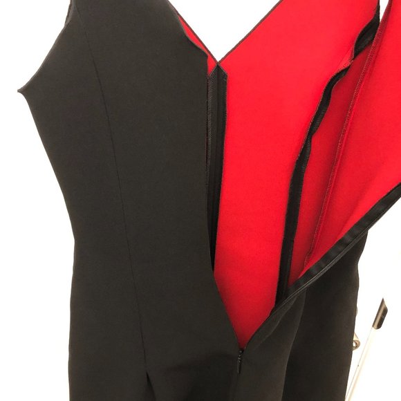 New Armani Exchange Black Double Faced Dress Size 2 - Picture 13 of 15